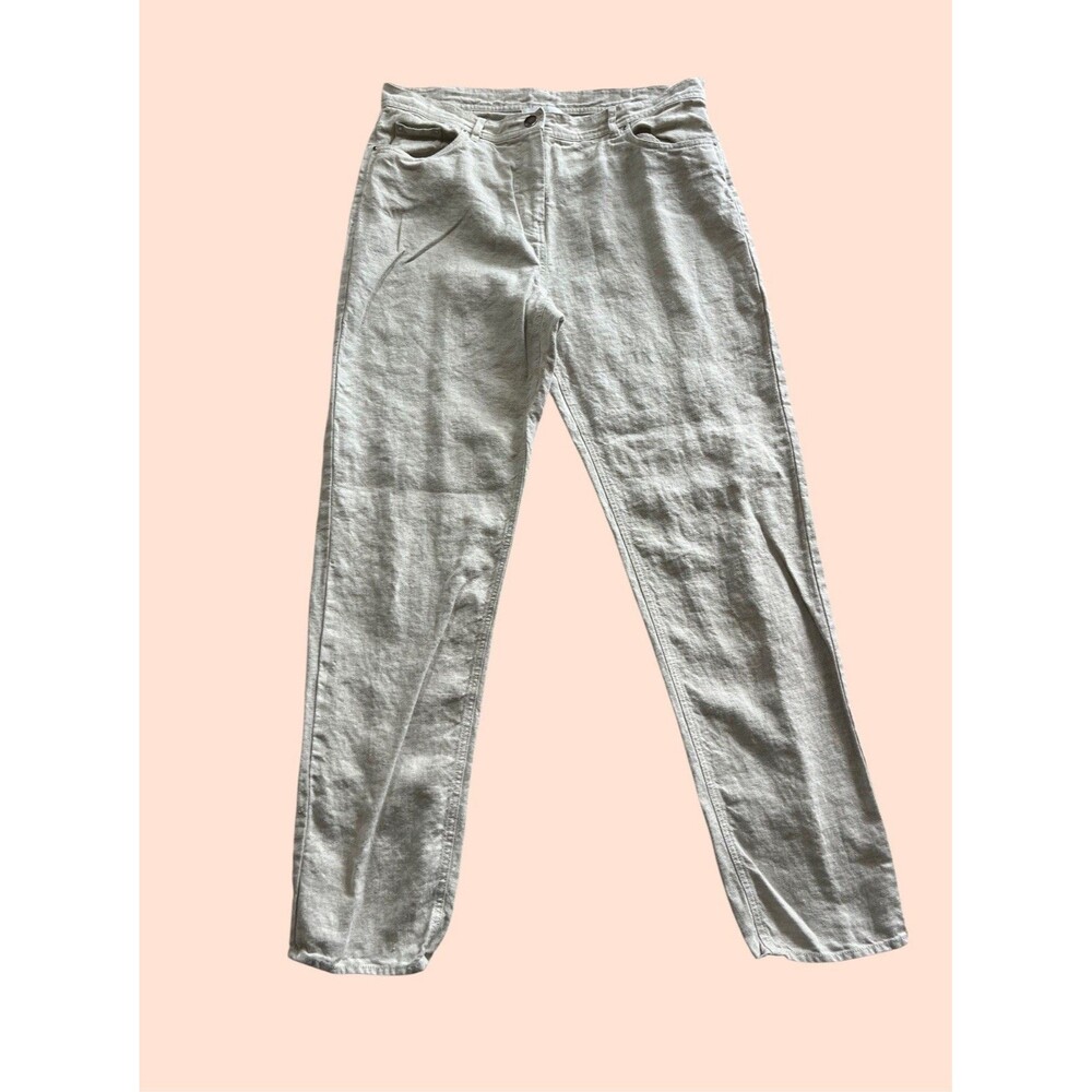 The White Company Natural Linen Colored Linen Pants Size 8
